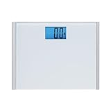 Eat Smart Precision Plus Scale, Wide Body Bath Scale for Body Weight, White