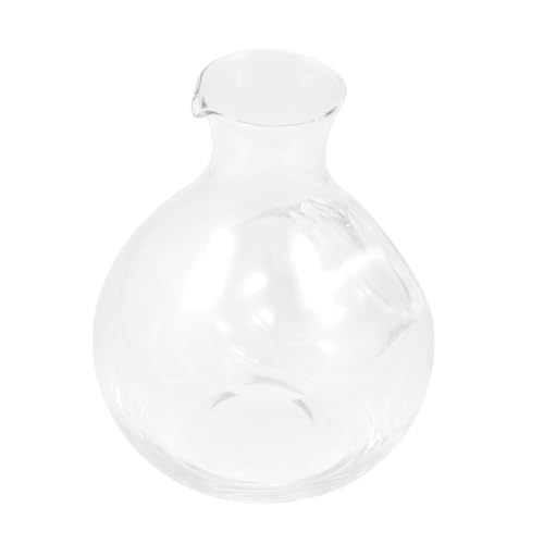 LIFKOME 400ml Haushalts Weindekanter aus Klarem Glas mit Eiswein Separation zur Geschmacksverbesserung Stilvoller Brandy Dekanter für Zuhause und Elegante Weinentfaltung