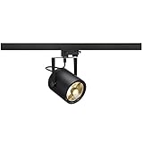 slv trifase led, faretto, lampada a soffitto, sistema a binari, illuminazione da interno / gu10, euro spot qpar111 75w nero