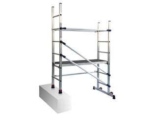 1 PZ TRABATTELLO "P6" IN ALLUMINIO - cm.146x89x189h., piano lavoro cm.90h., Kg.14,6 NextradeItalia Mod.FERX.FERVYSVVU