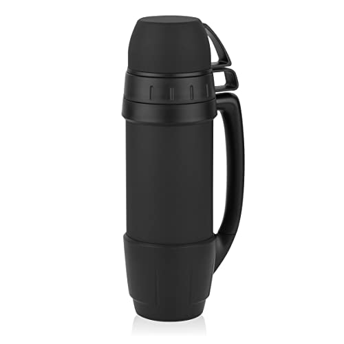 720°DGREE BigBoy - Termo con 2 vasos (1,2 litros, a prueba de fugas, resistente, acero inoxidable, termo para bebidas calientes, café, té)