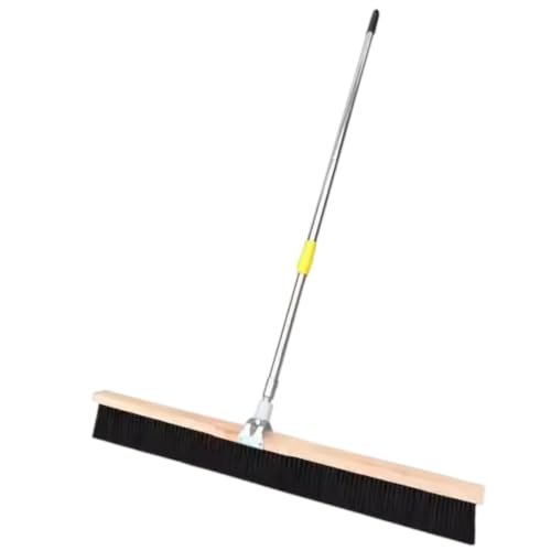 Escoba Profesional Para Acabado De Hormigón, 91 Cm, Regulable En Ángulo, Con Mango Telescópico Ajustable De 2 M. Cepillo Broom