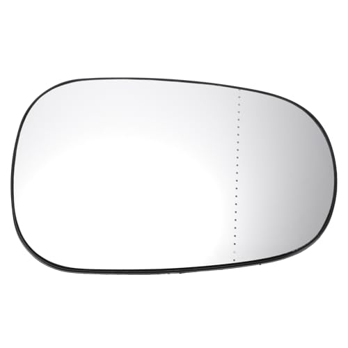 A ABSOPRO Verre De Rétroviseur Latéral Droit De Remplacement Avec Plaque De Support Asphérique Chauffée En Verre Blanc pour Nissan Micra 2002-2009