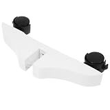 GALPADA Base Mobile Bianca per Divisorio in Legno e Plastico con Ruote per Ufficio e Casa, Supporto Versatile e Minimalista per Schermi e Separa Ambienti