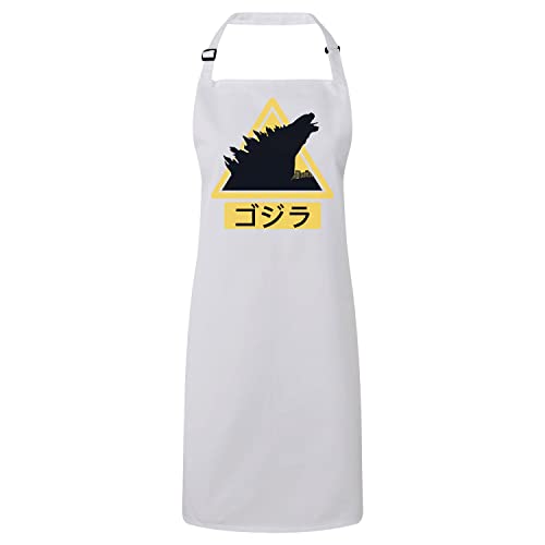 Tablier de cuisine blanc dinosaure style Tokyo culture pop du Japon