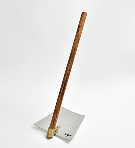 KRUFE 202 Grade Stainless Steel Spade - Heavy Duty Gardening for Agriculture | Durable and Versatile Hand Spade | Ideal for Soil Preparation, Planting, and Landscaping Projects | 8.5 x 11 x 35 Inches