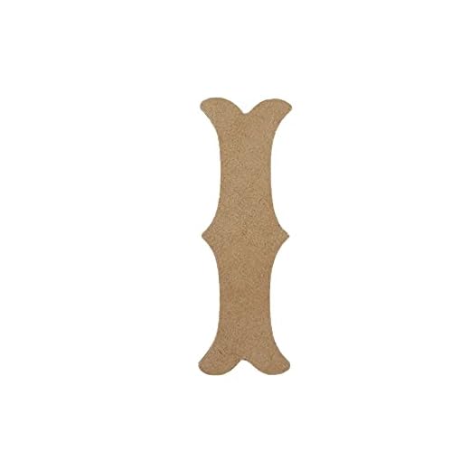 11" Wooden Carnival Letter I Unfinished, Circus Font, Craft Cutout on 1-8" MDF