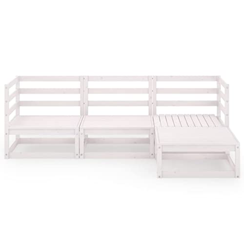 RONGQI 4-TLG. Garten-Lounge-Set, Lounge Gartenmöbel Set, Terassenmöbel Wetterfest, Gartenlounge, Balkon Möbel, Garten… – Bild 3