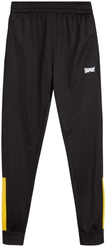 Tapout Boys’ Sweatpants – 2 Pack Active Tricot Jogger Pants (Size: 4-16), Size 14-16, Black/Grey #TOP4