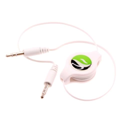 Cable Auxiliar Retráctil 3.5mm Compatible con Motorola miniatura 1
