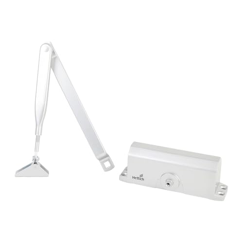 Image of Hettich New HSA 10: EN 2 /3 /4, for Door Width 850-1100 mm and Door Weight 40-80 kg, with Standard Arm -Surface Mounted Door Closer with Slide Rail (Pack of 1)