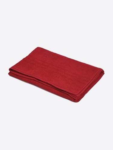 Image of Monte Carlo Red Solid 340 GSM FS 1 Car Towel (Width 90 CM X Length 180 CM) 3