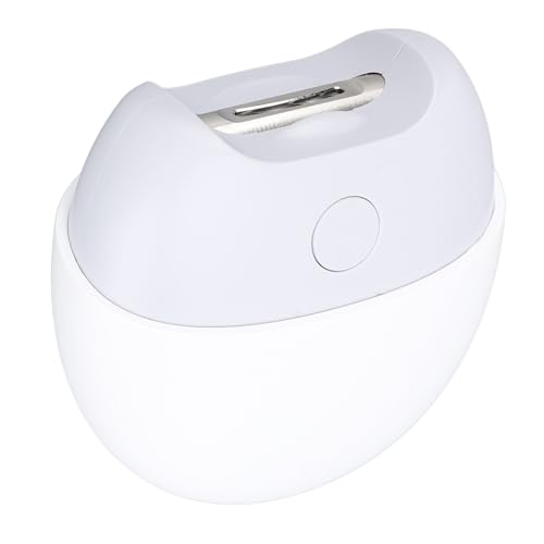 Electric Nail Clipper with Light, Automatic Baby Nail Clippers, Fingernail Cutter and File, Rechargeable Fingernail and Toenail Grinder Cutter for Baby Adults Seniors (White)