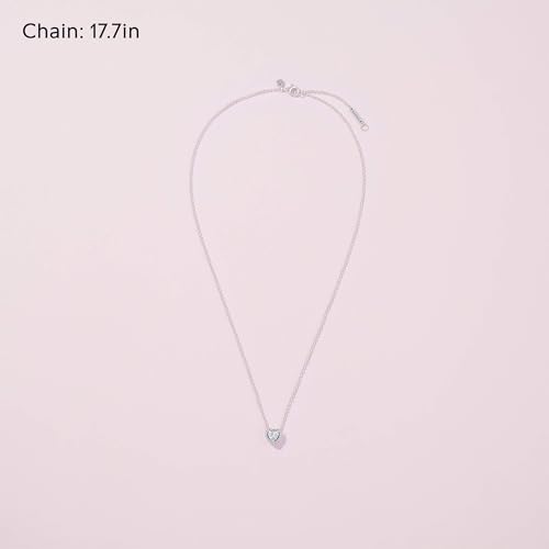 Pandora Timeless Women's Sterling Silver Elevated Heart Cubic Zirconia Pendant Necklace, 45cm
