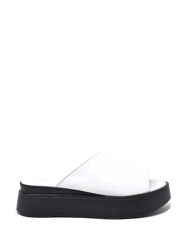 Sandales compensées pour femme blanc 2313011 contre les pieds fatigués