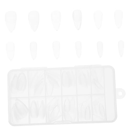 120Pcs Clear Full Cover Fake Nails Tips for Nail Art Durable Press Nails for DIY Manicure Salon Various Easy Application for Weddings and Special