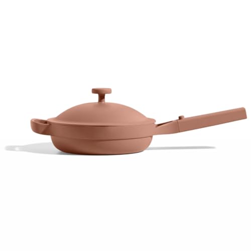 Image of Our Place Mini Always Pan | 8.5" Ceramic Pan with Modular Lid & Beechwood Spatula | Patented 10-in-1 Nonstick, Non-Toxic Cookware Made Without PFAS | Induction & Oven-Safe up to 450°F | Spice