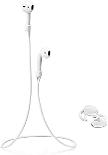 Kit Borrachinha borracha E Cordão Anti Queda Compatível Com AirPods