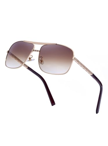 Men's sunglasses Metal Frame Shades Modern Style with Accessories UV Protection 60mm Lens Sunnies (0256)4