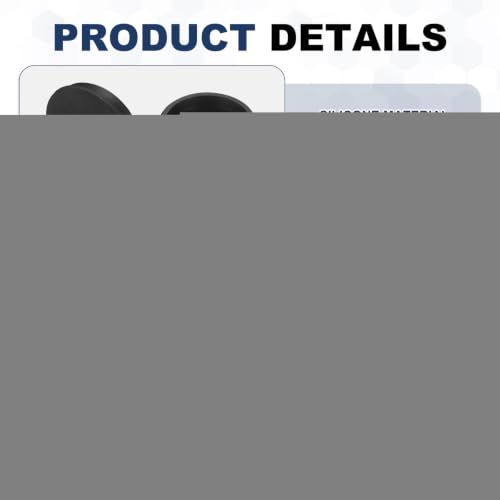 Image of MECCANIXITY 4pcs T-Shaped Silicone Plugs 91.3mm 3-19 /32 Inch Dia Snap in Plug Hole Seal Cover Round Rubber Stopper for 90-91.3mm Holes Kitchen Rubber Bulkheads Waterproof Sealing, Black