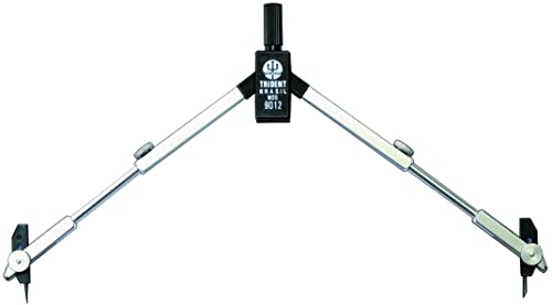 Compasso Técnico Compacto com Hastes Prolongadoras, Trident, 9012, Cromo Fosco, Traça Circunferência