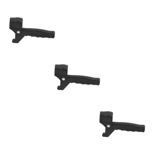 WATIIFUFU 3個 松葉杖パワーハンドル 折りたたみ式 ポータブル折りたたみ杖椅子 フックヘビーデューティー 高齢者用 シート スティック 杖のハンドル 女性用杖 Black プラスチック