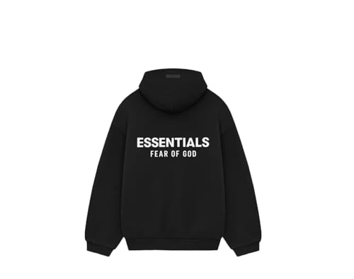 Villeion Styles Essentials - Oversized Hoodie Collection (US, Alpha, Large, Regular, Regular, Black SS24)2