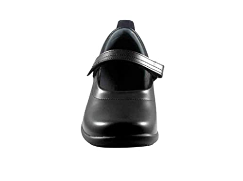 Little Girls Black Soft Leather Shoes, Carla 11M4
