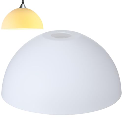 ULTECHNOVO Floor Lamp Shade, Plastic Bowl White Lamp Shades Replacement, 1.65 inch/ 42 mm Fitter Lamp Light Covers for Floor Lamps Upright (10 inch Diameter)