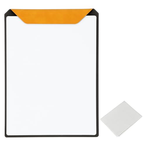 Tableau magnétique 12x9" effaçable sans trace avec finition PU jaune