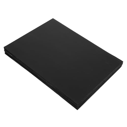 Milisten Plancha de Plástico Corrugado Negra 10 Piezas 40X30 CM Resistentes para Hacer Hojas Divisorias y Proyectos Escolares en Interiores