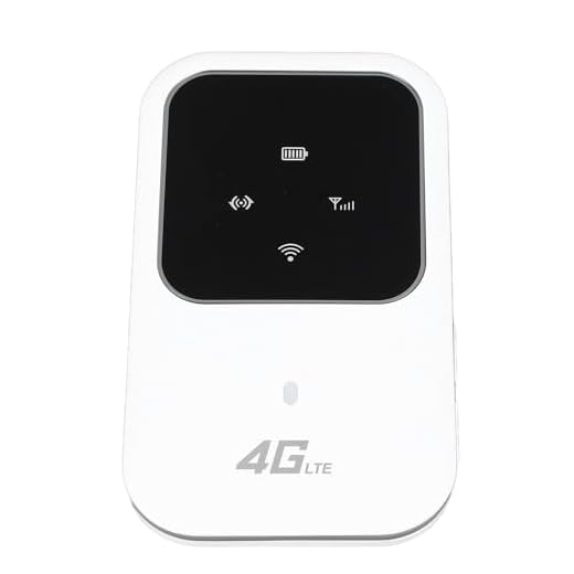 Syrisora Enrutador WiFi Portátil 4G LTE, Alta Velocidad 150 Mbps, Recargable por USB, para Viajes Al Aire Libre, Enrutador Inalámbrico Móvil 4G con Conexión Rápida a Internet