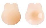 Ginmewrae Nipple Covers Breast Lift, Ultra-thin Nipple Pasties Petals Adhesive Sticky Bras Achieve Chest Brace Lift & Contour Light Cream