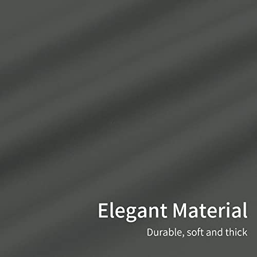 Image of Easy-Going Blackout Curtains for Bedroom, Solid Thermal Insulated Grommet and Noise Reduction Window Drapes, Room Darkening Curtains for Living Room, 2 Panels(46x63 in, Gray)