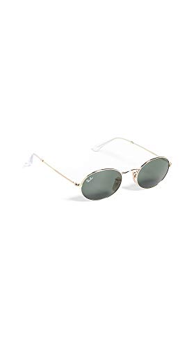 Ray-Ban Unisex RB3547 Oval Oval Sunglasses, Gold/G-15 Green, 51 mm - image 1