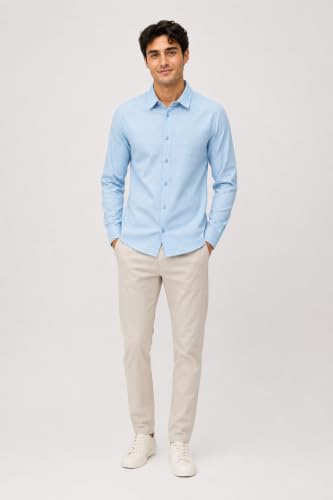 Image of The Kab's Men Casual Shirt | Textured Cotton Fabric Regular Fit Shirts for Men Stylish | Full Sleeve Shirt for Man | Comfortable Breathable Fabric | Perfect for Casual Office and Outing Wear