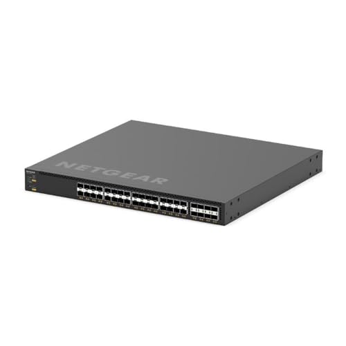 Image of Netgear AV Line M4350-32F8V Ethernet Switch - Manageable - 25 Gigabit Ethernet - 10GBase-X, 25GBase-X - 3 Layer Supported - Modular - 420 W Power Consumption - Optical Fiber - 1U High - Rack-mountable
