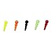 MDXing 50PCS Gourd Shaped Retainer Beads Fishing Accessories Orange Red Green Black and Yellow Loyal Sea Fishing Tackle Supplies Rotating Beads Positioning Beads Stacking Beads Plastic Fishing Tackle