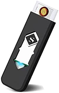 USB Rechargeable Flameless Lighter - Sensor Touch Windproof Lighter Portable Mute Arc Lighter No Gas or Fuel Required