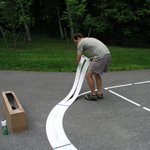 Basketball Court Stencil Kit | Playground Stencil | Basic Key Kit | Paint Stencil for Playground and Pavement - Thumbnail 4