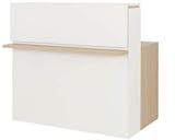 Bureau Zoom (Gautier) RÉF. Banque d'accueil Droite L.120 CM 1U29023 Gautier Couleur Chêne Naturel (Absolu)