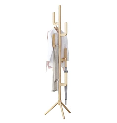 Porte-manteau en bois d'angle anti-encombrement pour petits couloirs et sacs