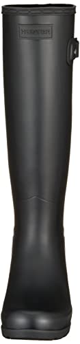 Hunter Womens Original Refined Wide Calf Rain Boot Matte Black 9 M #TOP1