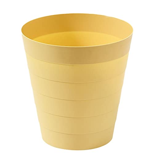 Cesto de basura duradero y compacto color amarillo de 9 L