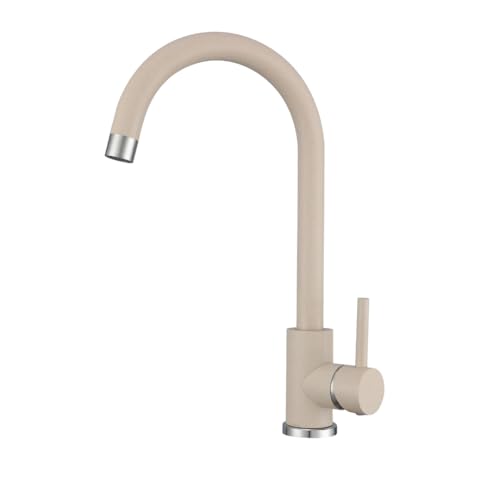 VBChome Küchenarmatur Beige Granitoptik 360° drehbar – Einhebel Mischbatterie für Spüle, Wasserhahn modern für Spültisch VBChome Küchenarmatur Beige Granitoptik 360° drehbar – Einhebel Mischbatterie für Spüle, Wasserhahn modern für Spültisch