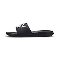 PUMA Unisex Popcat 20 Slide, Black, US M7W8.5