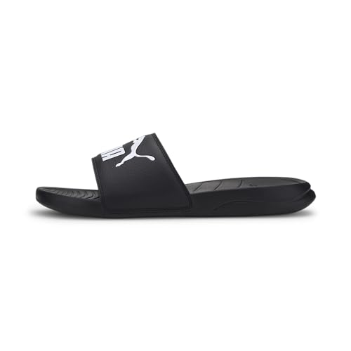 PUMA Unisex Popcat 20 Sandalias deslizantes, Peacoat White, 39 EU