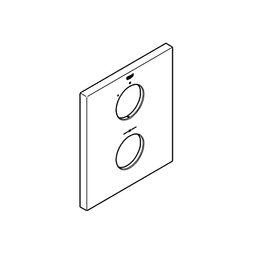 GROHE Rosette (Original Ersatzteil, Langlebig, Robust, Herstellergarantie: 5 Jahre), Chrom, 47829000