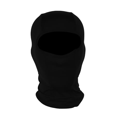 Image of Reise 4-Way Stretch Haut Balaclava for Bikers| Ergonomic Cut Moisture Wicking 100% Breathable Fabric Black