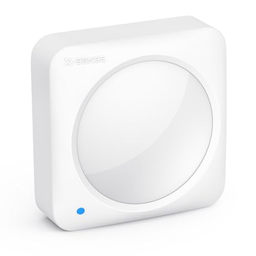 X-Sense Sensore di Movimento per Sistema di Allarme, Rilevatore con Batteria Sostituibile, Supporto Angolare e Montaggio a Parete, App Richiede Stazione Base, SMS0A, 1 Pezzo